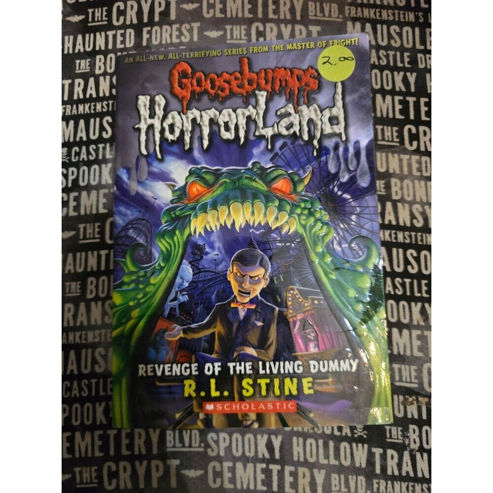 Goosebumps Horrorland Revenge of the Living Dummy by R.L. Stine Vintage Horror P